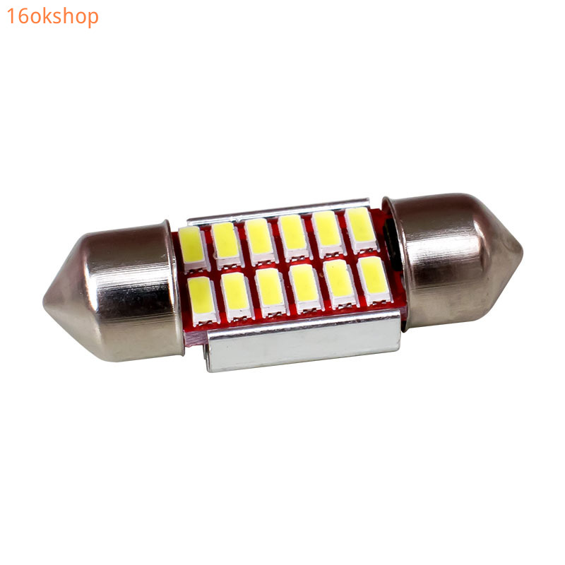 ไฟรถยนต์-4014-led-12smd-หลอดไฟส่องป้ายทะเบียน