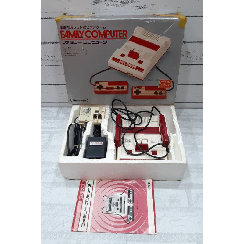 (rareitem) FC เครื่อง Famicom รุ่นปุ่มเหลี่ยม RF เดิม ๆ งานกล่อง ของหา ...