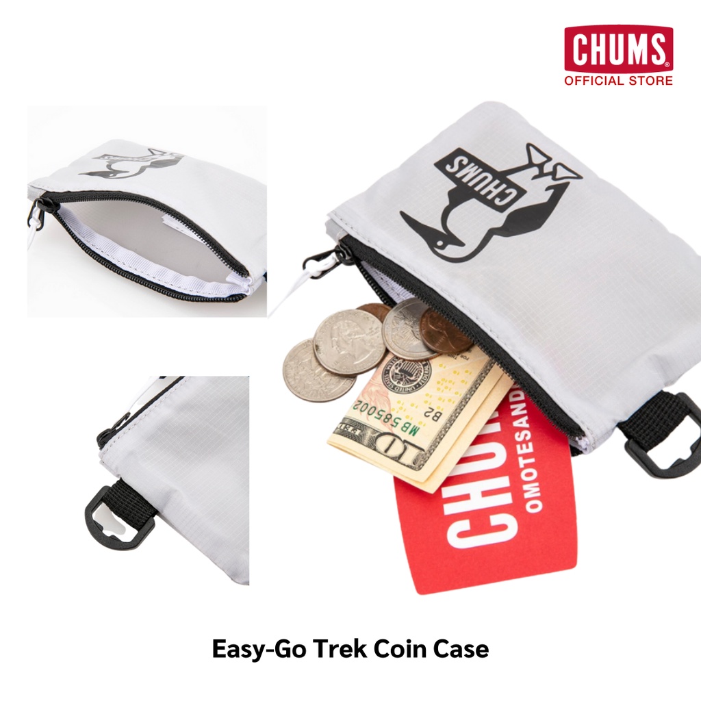 chums-easy-go-trek-coin-case-กระเป๋าสตางค์ใส่เหรียญ-การ์ด-ธนบัตร-แบบพับ-กระเป๋าใส่หูฟัง-ใบเล็ก-ชัมส์