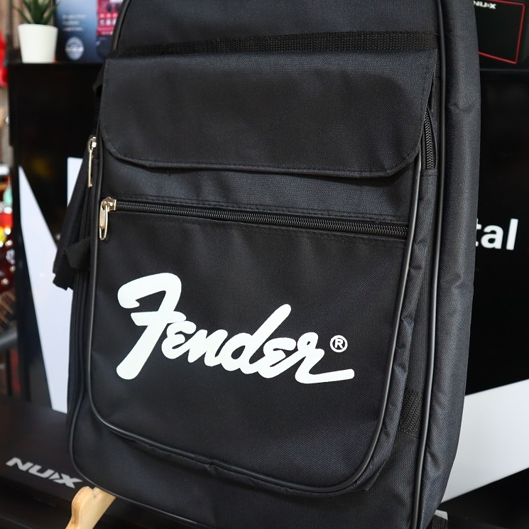 รุ่นขายดี-กระเป๋ากีต้าร์ไฟฟ้า-fender-บุหนา-5m-ซอฟเคสกีต้าร์ไฟฟ้า-เพิ่มช่องกระเป๋า-สายสะพายหนานุ่ม