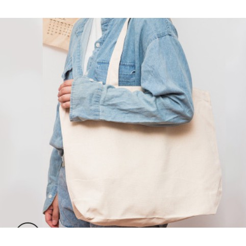 cct-กระเป๋าผ้า-ถุงผ้าขนาดใหญ่สีเบจ-ใบใหญ่คุ้มค่ามาก