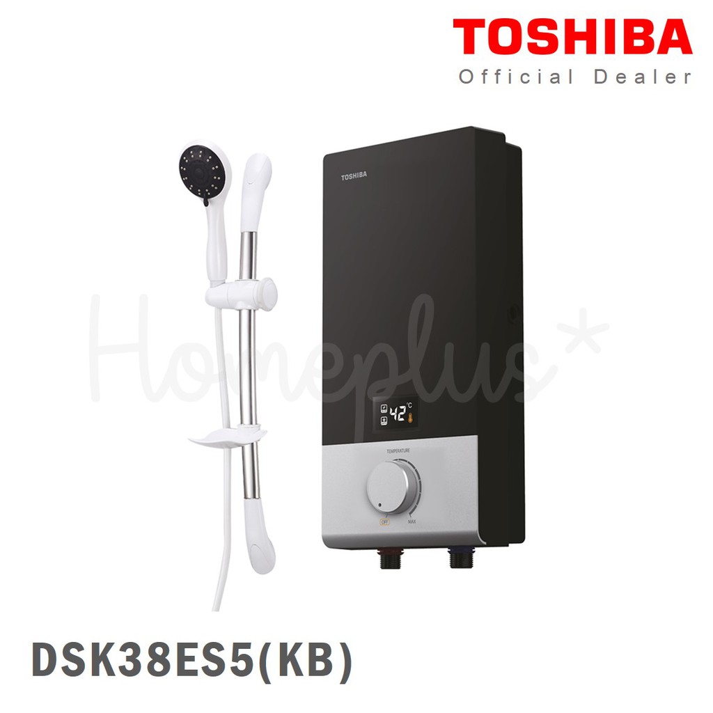 ภาพสินค้าToshiba เครื่องทำน้ำอุ่น 3800 วัตต์ LED รุ่น DSK38ES5KW สีขาว / DSK38ES5KB สีดำ จากร้าน nitcha_bobo บน Shopee ภาพที่ 3