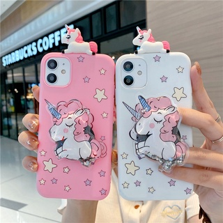 เคสโทรศัพท์ Tpu แบบนิ่มลายยูนิคอร์นพร้อมขาตั้งสําหรับ Samsung Galaxy A21 A21S A32 F62 M62 A22 A82 S8 S9 S10 Plus Note 8 9 A10 A10S A01 Core A20S A02 A02S A20 A30 A30S A50 A50S A70 Unicorn Papa