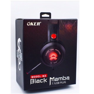 ภาพหน้าปกสินค้าOKER Model:M2 Black Mamba 7.1 USB Plug ที่เกี่ยวข้อง
