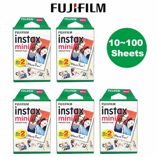 สินค้า 10-100 แผ่น Fuji Fujifilm Instax Mini 9 8 ฟิล์มฟิล์มขอบขาวสำหรับ Mini 7s 25 50s 90 Camera Sp-2 กระดาษภาพถ่าย 3 นิ้ว ไฟเพดาน Led กล่อง Hdmi เพาเวอร์ Fujifilm Instax Mini Film