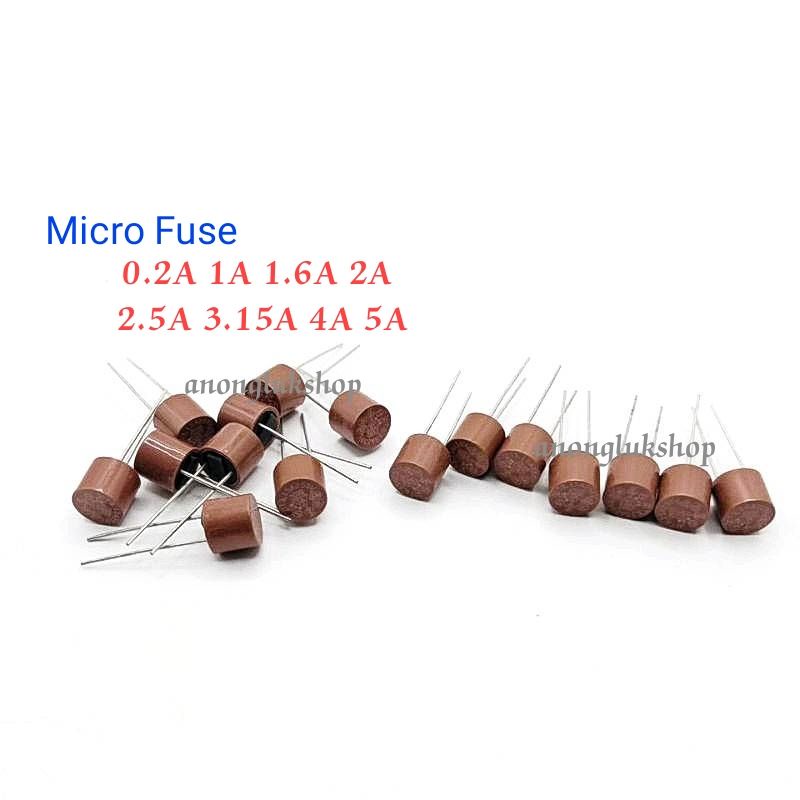 ไมโครฟิวส์กลม-micro-fuse-5ชิ้น-ขา-5มิล-มี-200ma-1a-1-6a-2a-2-5a-3-15a-4a-5a
