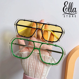 Ellastore123 แว่นตากันแดด ป้องกันรังสียูวี วิสัยทัศน์ใส อินเทรนด์ เข้ากับทุกการแต่งกาย สําหรับผู้หญิง ใส่ได้ทุกวัน