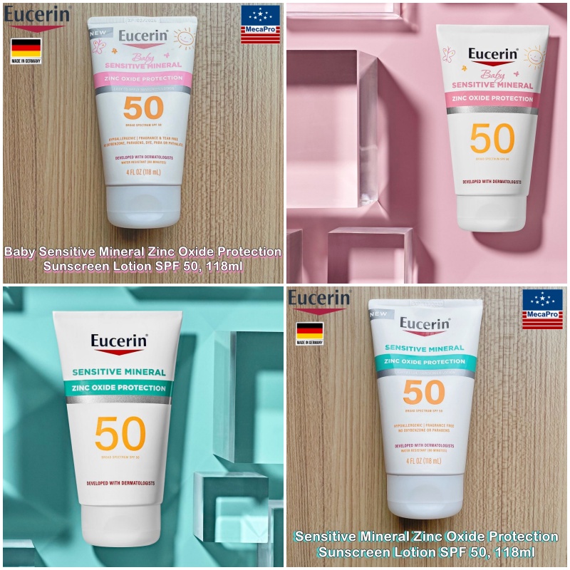 Eucerin® Sensitive Mineral Zinc Oxide Protection Lotion SPF 50, 118 ml