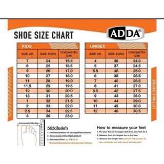 ภาพขนาดย่อของภาพหน้าปกสินค้าADDA รองเท้าแตะรัดส้น รุ่น 2N36 ไซส์ 4-11 จากร้าน wilaiarporn4 บน Shopee ภาพที่ 6