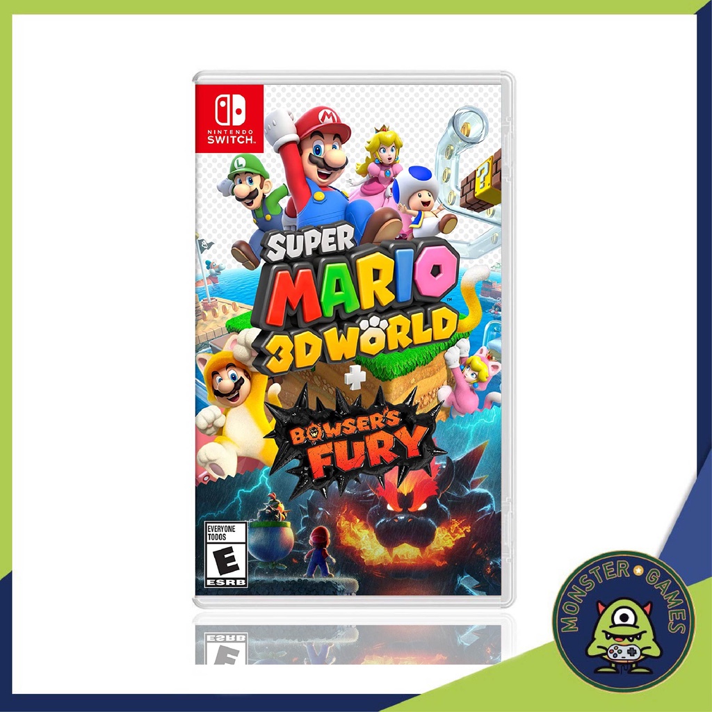 ราคาและรีวิวSuper Mario 3D World + Bowser's Fury Nintendo Switch Game แผ่นแท้มือ1   (Mario 3D World Switch)