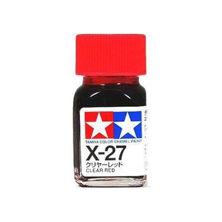 สีทามิย่าสูตรอีนาเมล Enamel X27 Clear Red 10ml