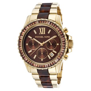 Michael Kors Glitz and Glamour Chronograph Stainless Strap MK5873 - Gold/Brown