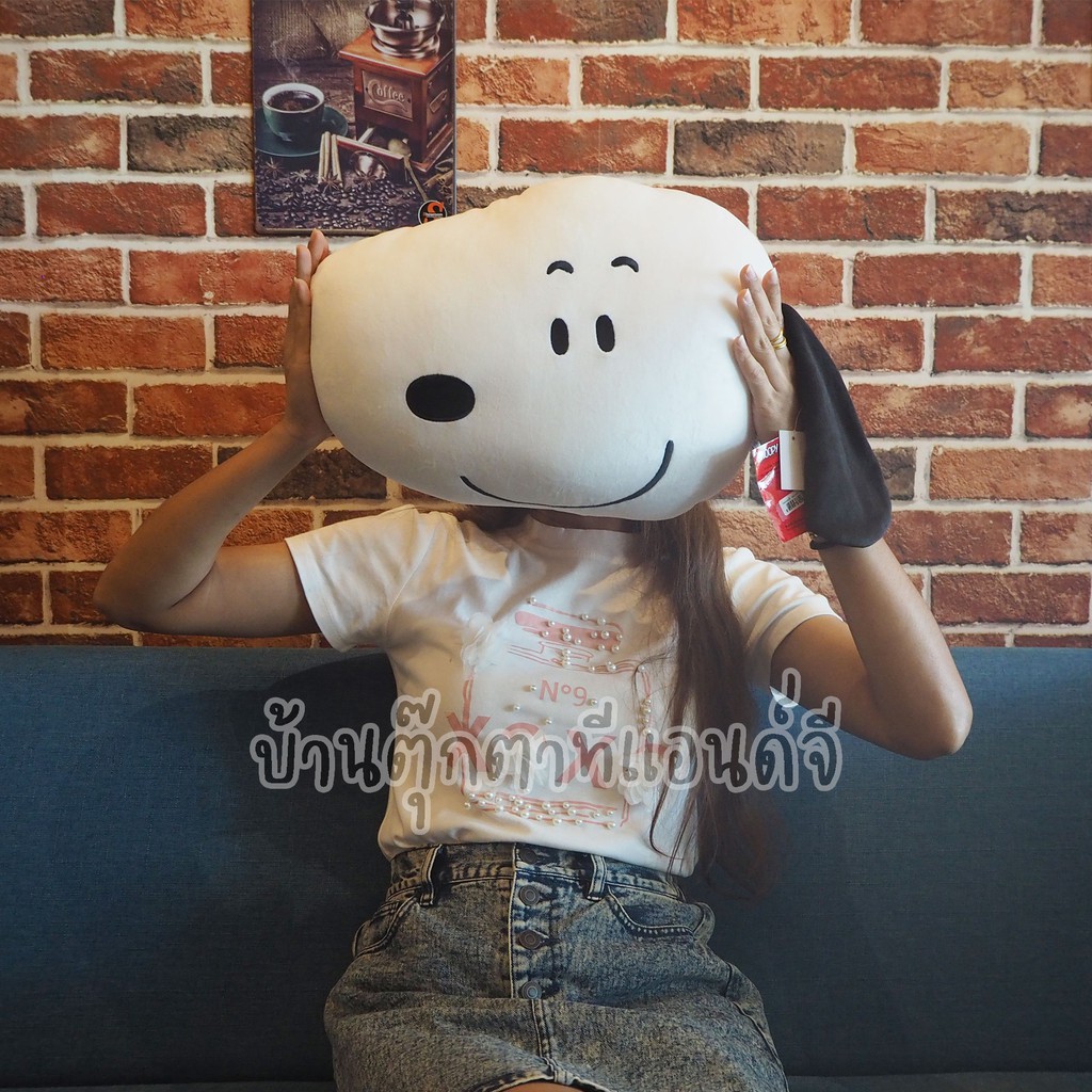 snoopy-หมอนหน้าสนูปปี้-หมอนหัว-สนูปปี้-นุ่มนิ่ม-ลิขสิทธิ์แท้
