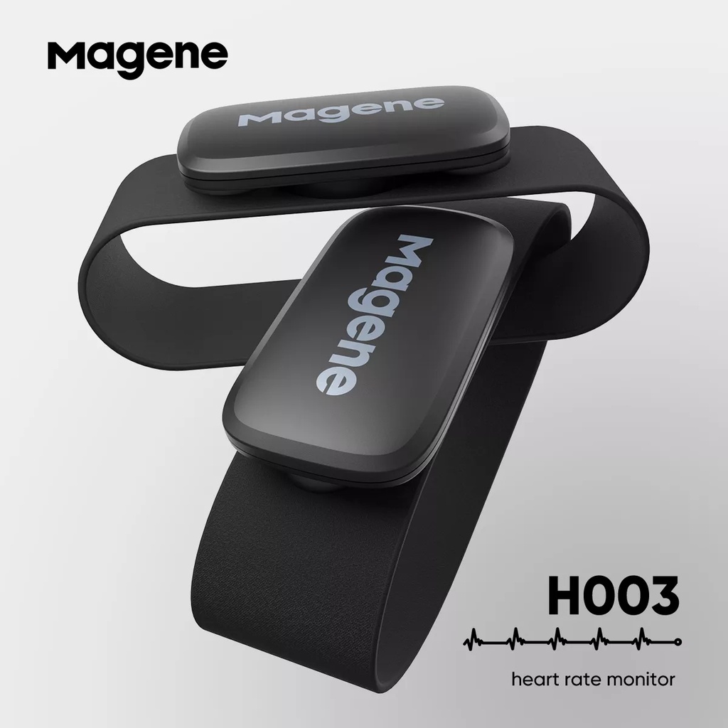ภาพหน้าปกสินค้าMagene H003 Heart Rate Sensor Bluetooth ANT+ Monitor With Chest Strap Dual Mode Computer Upgrade H64 Mover Bike Sports Band Belt จากร้าน top_bike.th บน Shopee