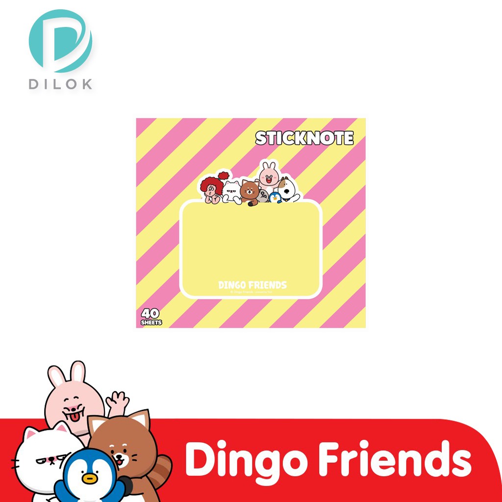 dingo-friends-กระดาษโน๊ต-dg802