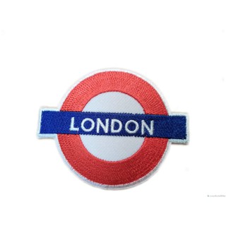 LONDON ป้ายติดเสื้อแจ็คเก็ต อาร์ม ป้าย ตัวรีดติดเสื้อ อาร์มรีด อาร์มปัก Badge Embroidered Sew Iron On Patches