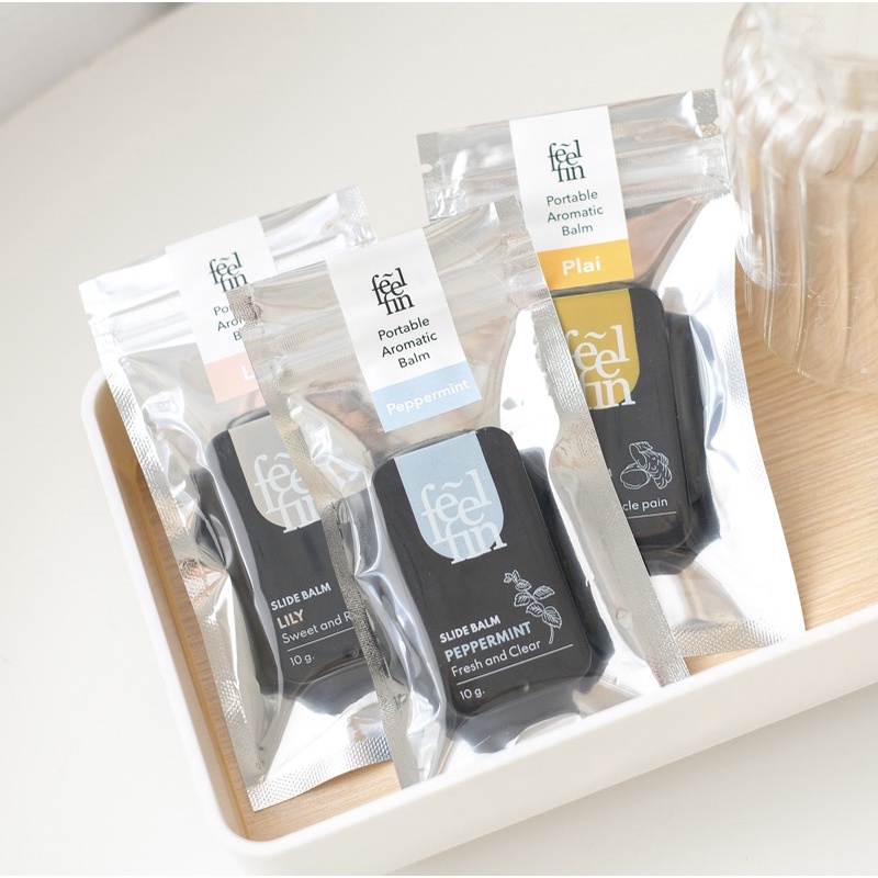 FeelFin Aroma Balm รุ่นBlack รูปแบบใหม่ ทันสมัย เพียงแค่สไลด์! ใช้ดม ...