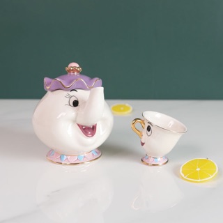 ชุดน้ำชา Mrs.potts and chip tea set กา+แก้ว 1,190฿/set