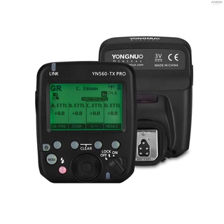 YONGNUO YN560-TX PRO 2.4G On-camera Flash Trigger Speedlite Wireless Transmitter with LCD Screen Replacement for Canon DSLR Camera for YN862C/YN968C/YN200/YN560III/YN560IV/YN860Li/