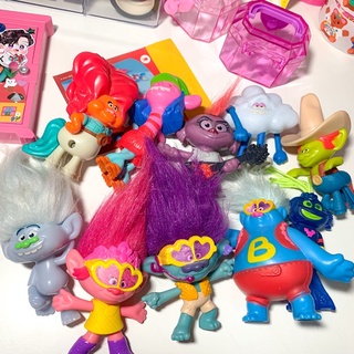 [มีเก็บปลายทาง] Trolls ครบเซท 10 ตัว ของเล่น Mcdonald มือ2 ไม่มีขายแล้วนะคะ💖