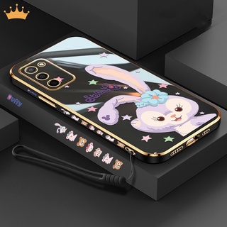 เคสโทรศัพท์มือถือแบบนิ่ม บางมาก ทรงสี่เหลี่ยม ลายการ์ตูนหรูหรา สําหรับ OPPO A53 A31 A5 A9 2020 A15S A92 A54 A5S A12 A15 A52