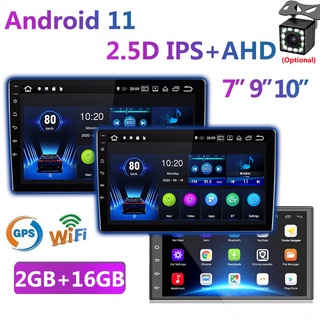 2 Din IPS Car Radio Android 11 Universal Car Player GPS Navigation WIFI Bluetooth AHD MP5 Player Split Screen 2GB+16GB