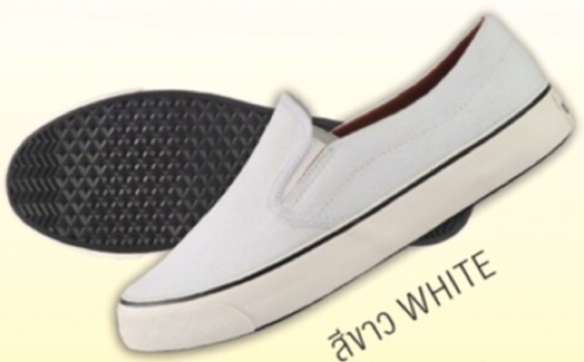 ภาพสินค้าGold city NS011 รองเท้าผ้าใบสวมโกลด์ซิตี้ สีดำ/ขาว/เขียวขี้ม้า/เทา/กรม/ดำดำ(ดำล้วน) ทรงสลิปออน slip on Goldcity โกลซิตี้ จากร้าน kratipkung บน Shopee ภาพที่ 4
