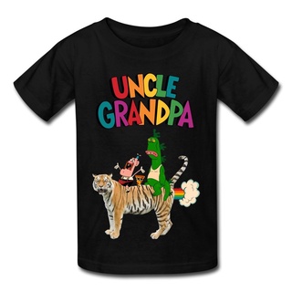 Genius Grandpa Uncle Grandpa เสื้อยืดคอกลม แขนสั้น ผ้าฝ้าย 100% สําหรับทุกเพศS-5XL