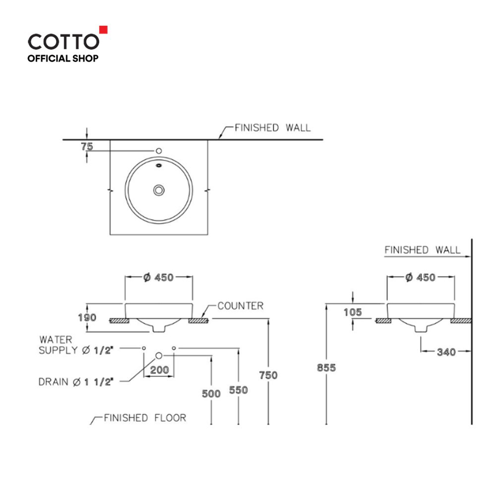 cotto-อ่างล้างหน้าแบบวางบนเคาน์เตอร์-รุ่น-c00027-neo-พร้อมสาร-ultraclean