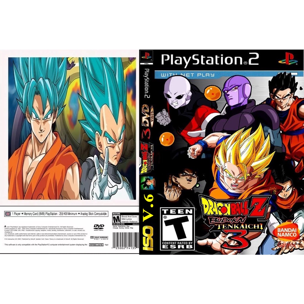แผ่นเกมส์ PS2 DRAGON BALL Z BUDOKAI TENKAICHI 3 ISO CANON V6 คุณภาพ ส่งไว (DVD) Shopee Thailand