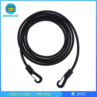 ราคา[🆕M2-ALM1] 8mm Heavy Duty Rubber Bungee Cord Rope Elastic Lanyard with Hooks Clips 1.5m