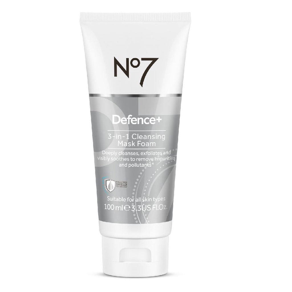 sale-no7-นัมเบอร์เซเว่น-ดีเฟนซ์-พลัส-3-อิน-1-คลีนซิ่ง-มาส์ค-โฟม100มล-exp-11-24