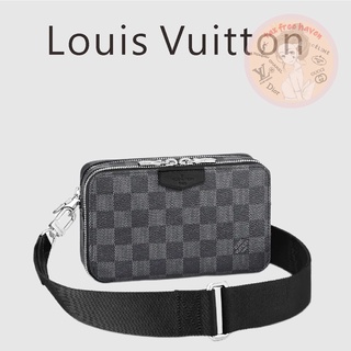 Shopee ราคาต่ำสุด 🔥ของแท้ 100% 🎁Louis Vuitton Brand New ALPHA WEARABLE กระเป๋าถือ