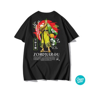 เสื้อยืดผู้ เสื้อยืด พิมพ์ลายการ์ตูนอนิเมะ Zorojurou Roronoa Zoroa Zoro Manga One Piece Shinranethic สําหรับผู้ชาย S-5XL