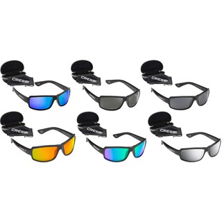 CRESSI NINJA SUNGLASSES BLACK MIRRORED-แว่นกันแดด กรอบสีดำ