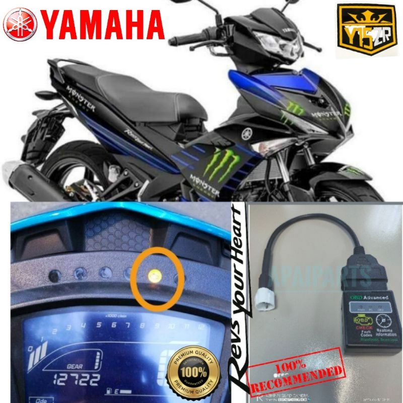 ฟังก ์ ชั ่ น RESET ECU/CHECK ENGINE LIGHT YAMAHA Y15ZR V2 SCANNER + แอ