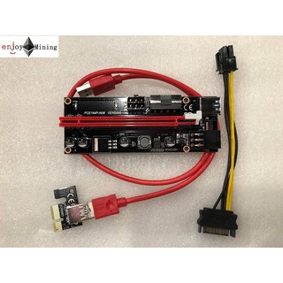 ภาพขนาดย่อของภาพหน้าปกสินค้า(ส่งจากไทย)Riser Card Ver009S PCI Express 4Pin 6Pin SATA Molex Power USB 3.0 จากร้าน enjoymining บน Shopee ภาพที่ 2