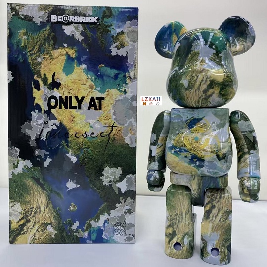 ฟิกเกอร์ Bearbrick 400% × The Starry Night Van Gogh 28 ซม. คุณภาพ