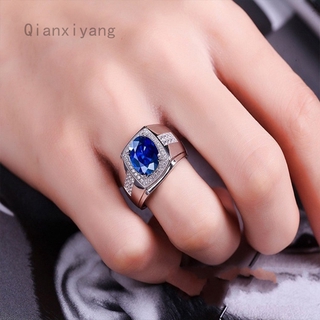 ภาพขนาดย่อของภาพหน้าปกสินค้าQianxiyang Aaa แหวนเงิน สเตอร์ลิง สําหรับผู้ชาย จากร้าน qianxiyang.th บน Shopee