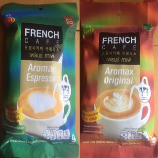 ภาพหน้าปกสินค้ากาแฟ3in1 กาแฟสำเร็จรูป  French เฟรนช์คาเฟ่ ริช อโรม่าและริช เอสเพรสโซ่ 1 แพ๊ค มี 9 ซอง ที่เกี่ยวข้อง