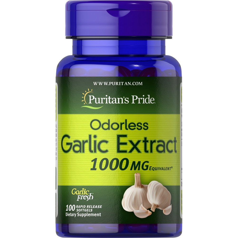 ภาพสินค้าพร้อมส่ง ของใหม่ Puritan's Pride Garlic Extract 1000 mg 5000 mg Garlic oil odorless garlic จากร้าน bestchoice. บน Shopee ภาพที่ 4