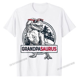 เสื้อยืดเด็กผช - Grandpasaurusเสื้อยืดTrexคุณปู่Saurusไดโนเสาร์ปู่ฝ้ายบุรุษเสื้อยืดยอดนิยมเสื้อยืดส