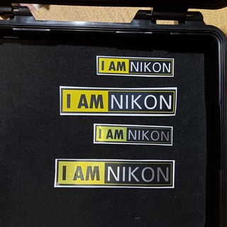 ภาพย่อรูปภาพสินค้าแรกของสติกเกอร์กล้อง I AM NIKON / ไอ แอม นิคอน 2 ขนาด+แบบเงินบลัช+สติกเกอร์สะท้อนแสง 3M/Oracal แต่งฮูดกล้อง รถยนต์ มอเตอร์ไซค์