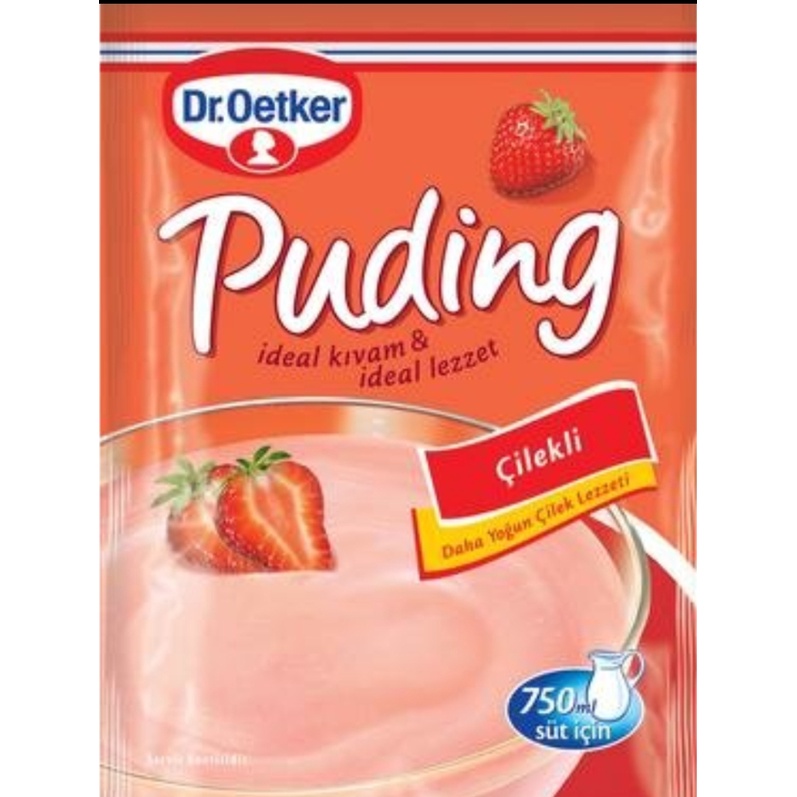 พุดดิ้ง ผงพุดดิ้ง Pudding Powder แบรนด์ Dr.Oetker สินค้าจากตุรกี Turkey