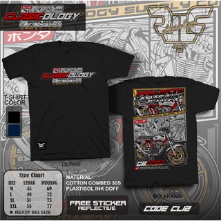 เสื้อยืดผ้าฝ้ายพิมพ์ลายขายดี เสื้อยืด พิมพ์ลาย honda cb Classic honda squad gl CL12