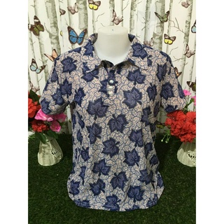 เสื้อยืด คุณแม่ ผ้าสะดุ้ง ลายดอกไม้สวยๆ สบายตา ผ้าใส่สบาย ไม่ร้อน  อกได้ถึง40นิ้ว รุ่น306