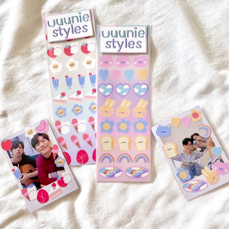 Mini Sticker Sweet & Strawberry PP/ขาวมัน (ไดคัท) | Shopee Thailand