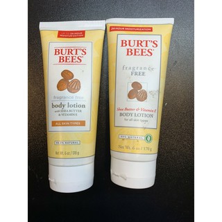 บอดี้โลชั่น Burts Bees Body Lotion with Shea Butter &amp; Vitamin E - Fragrance Free 170 กรัม เชียร์บัตเตอร์พร้อมวิตามินอี