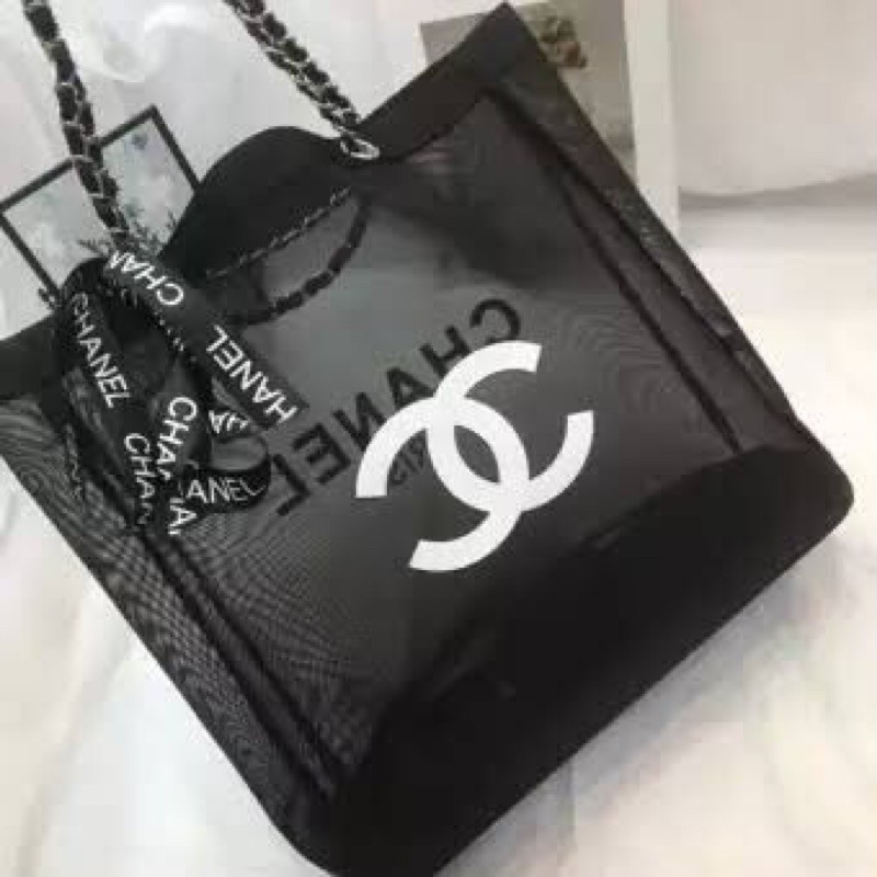 Chanel Mesh Tote - 14 For Sale on 1stDibs  chanel black mesh tote bag, chanel  vip mesh tote, chanel mesh shopping bag