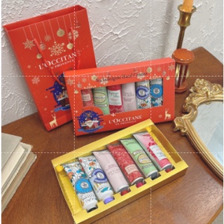 LOccitane Hand Cream Red 6pcs Set Gift Box Shea Butter Rose 30ml * 6pcs Set